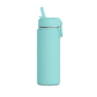 Natures Liquid. Premium 20oz Mini Water Bottle with Straw