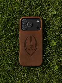 Alabama Football Engraved Leather Phone Case